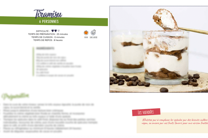 Recette tiramisu vegan sans lactose