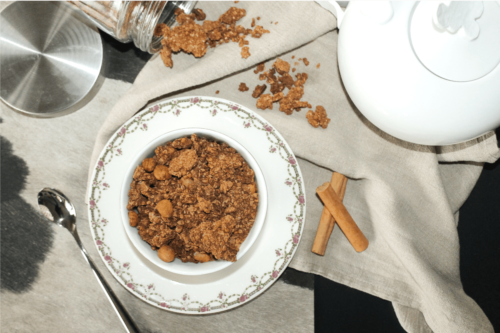 Granola cannelle vegan sans gluten sans lactose