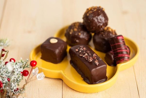 chocolats de noel vegan sans gluten sans lactose fit