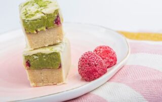 Barres matcha vegan sans gluten