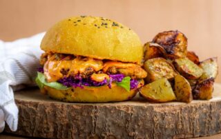 chicken burger revisité vegan