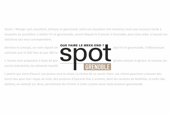 article presse spot web